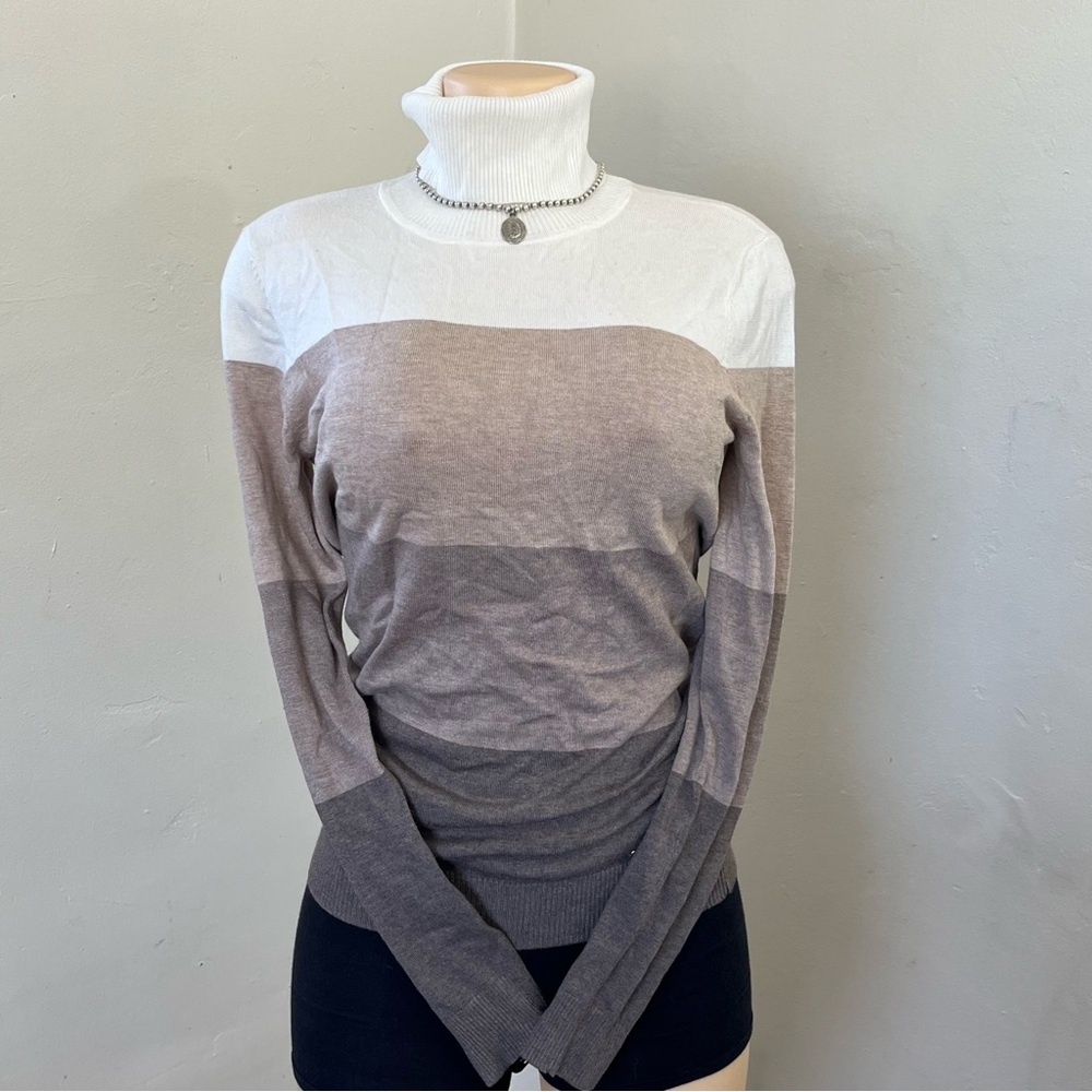 Calvin Klein Ombré Turtleneck Top